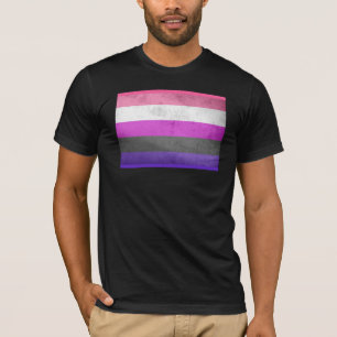 CAMISETA BANDEIRA DE ORGULHO GENDERFLUID