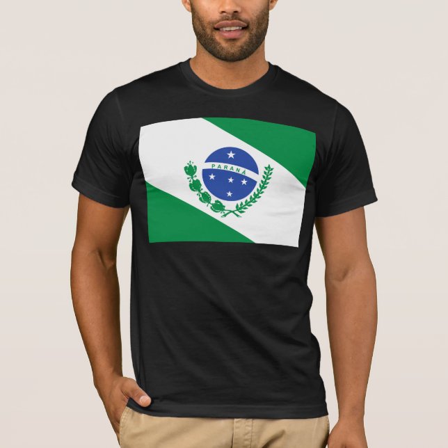 Camiseta Bandeira de Parana, Brasil (Frente)