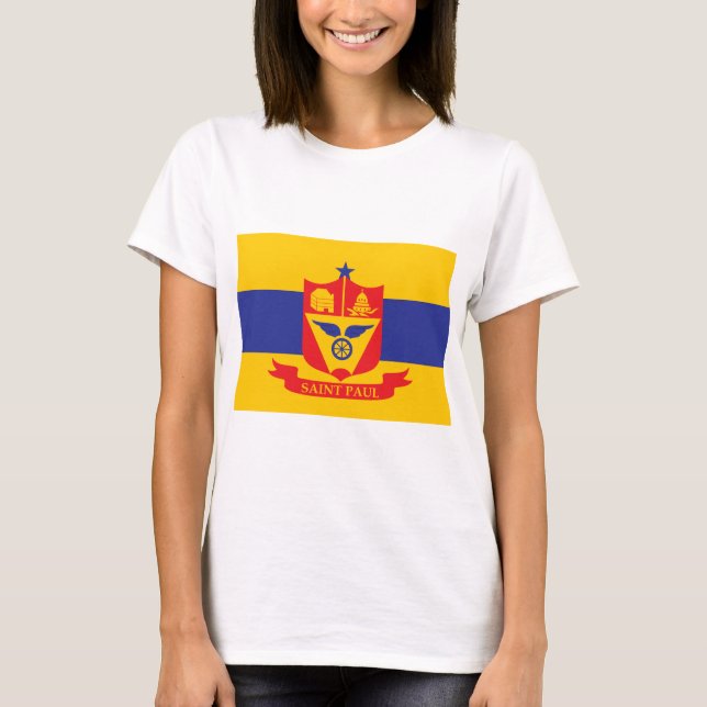 Camiseta bandeira de Paul santo (Frente)