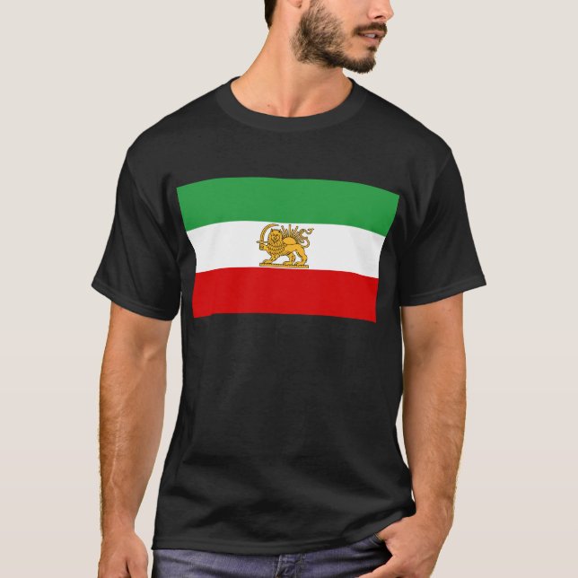 Camiseta Bandeira de Persia/Irã (1964-1980) (Frente)