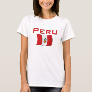 Camiseta Bandeira de Peru