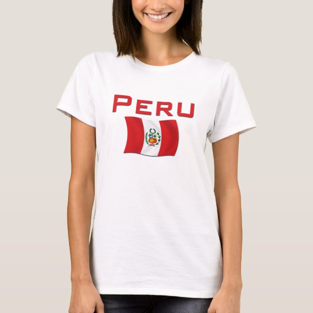 Camiseta Bandeira de Peru (Frente)