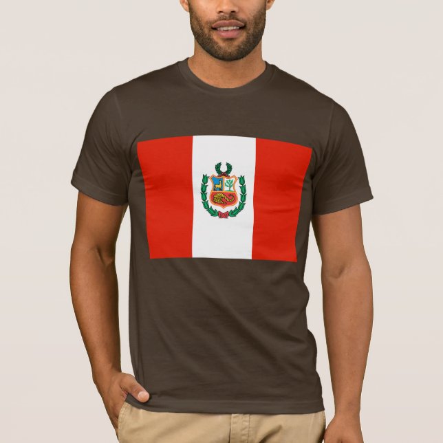 Camiseta Bandeira de Peru (Frente)