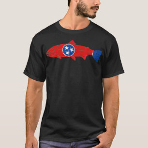 Camiseta Bandeira de Pesca do Estado do Tennessee: Truta de