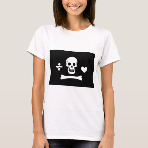 Camiseta Bandeira de pirata da capota de Stede