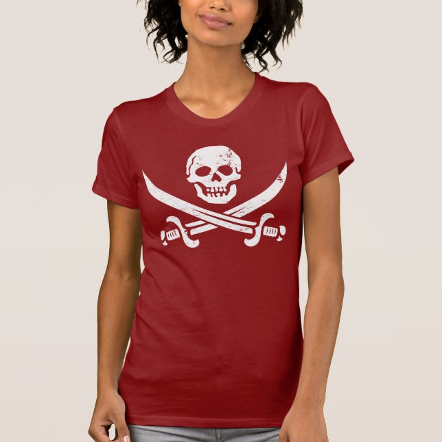 Camiseta Bandeira de pirata Roger alegre de John Rackham (Frente)