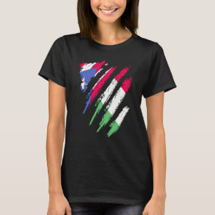 Camiseta Bandeira de Porto Rico Itália Crescido Patriota Pa