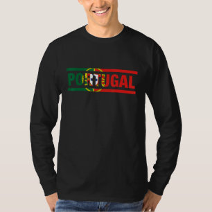 Camiseta Bandeira de Portugal Letreiro Está no meu DNA Por