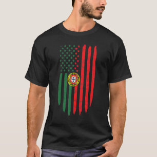 Camiseta Bandeira de Portugal Pai Mãe Portuguesa Herança Ho