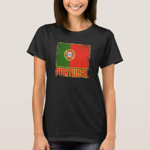 Camiseta Bandeira de Portugal Vintage Retro País Orgulho Po