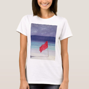 Camiseta Bandeira de praia - tempestade que adverte 1985