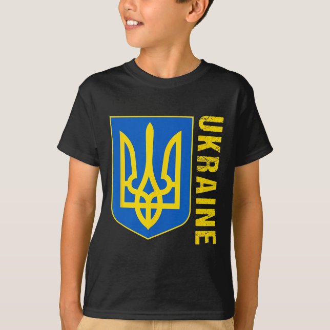 Camiseta Bandeira de Presente da Ucrânia Ukraini Kiev Ucran (Frente)