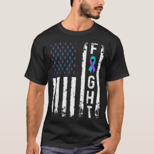 Camiseta Bandeira de Prevenção ao Suicídio Lute Contra a Sa