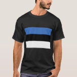 Camiseta Bandeira de produtos de Estónia<br><div class="desc">A bandeira de Estónia em t-shirt,  presentes,  canecas.  Mostre seu orgulho estónio com uma camisa de t que ostenta a bandeira estónia em azul,  no branco e no preto.  Personalize seus produtos adicionando o texto,  elementos moventes ao redor,  mudando cores. Faça-os especiais!</div>