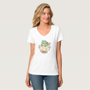 Camiseta Bandeira de Progresso do Sapo Orgulhoso Cottagecor