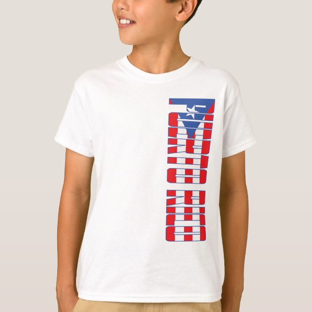 Camiseta Bandeira de Puerto Rico (Frente)
