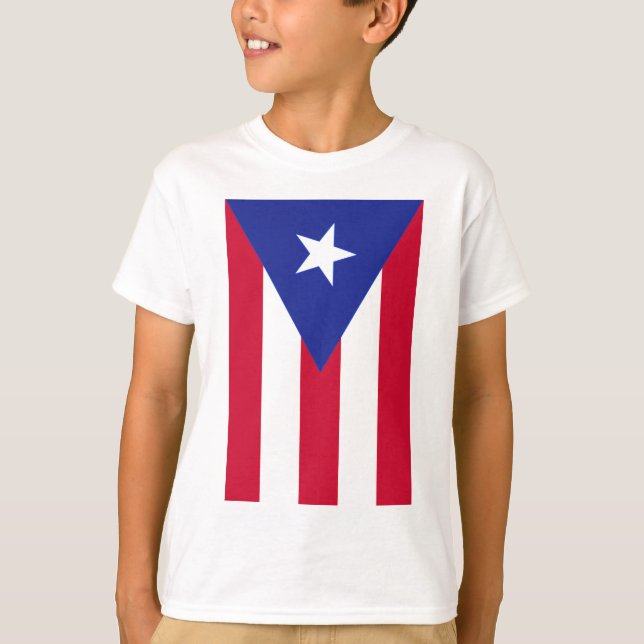 Camiseta Bandeira de Puerto Rico - bandera de Puerto Rico (Frente)