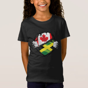 Camiseta Bandeira de Raízes jamaicana Canadiana