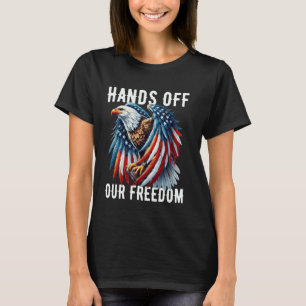 Camiseta Bandeira de Resistência à Mãos Longe da Liberdade
