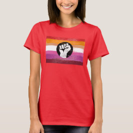 Camiseta Bandeira de Resistência do Orgulho Lésbic