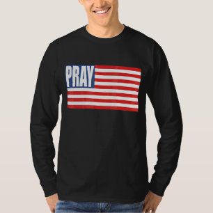 Camiseta Bandeira de Reze O Mundo Precisa De Design de Oraç
