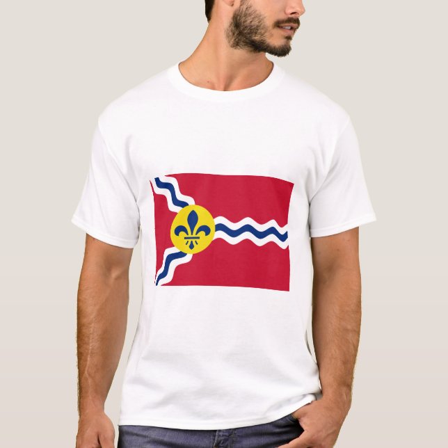Camiseta Bandeira de Rua Louis (Missouri) (Frente)