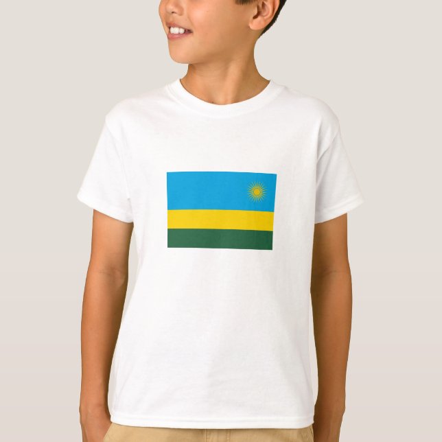Camiseta Bandeira de Ruanda (Frente)