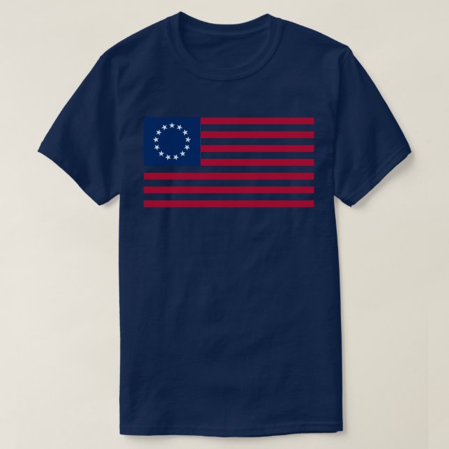 Camiseta Bandeira de Rush-limbaugh Betsy Ross (Frente do Design)