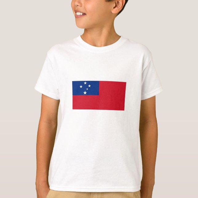 Camiseta Bandeira de Samoa (Frente)