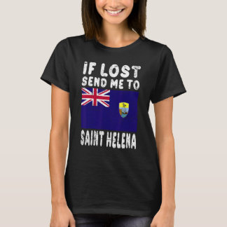 Camiseta Bandeira de Santa Helena Lembrança Se perdido envi