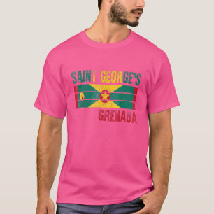 Camiseta Bandeira de São Jorge de Granada para Homens Mulhe