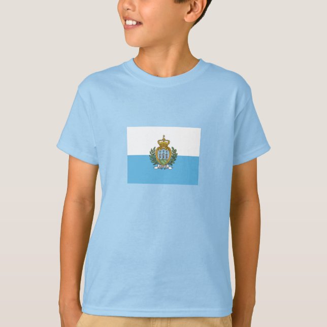 Camiseta Bandeira de São Marinho (Frente)