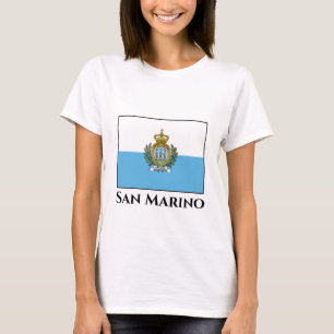 Camiseta Bandeira de São Marino