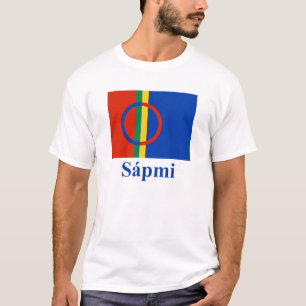 Camiseta Bandeira de Sapmi com nome em Saami