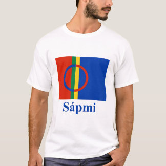 Camiseta Bandeira de Sapmi com nome em Saami