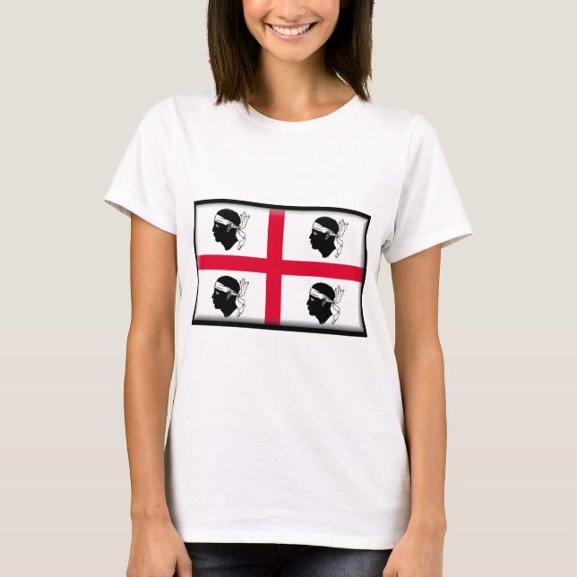 Camiseta Bandeira de Sardinia (Frente)
