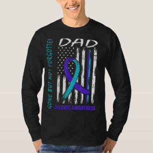Camiseta Bandeira de Sensibilização para o Suicídio do Pai,