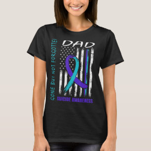 Camiseta Bandeira de Sensibilização para o Suicídio do Pai,