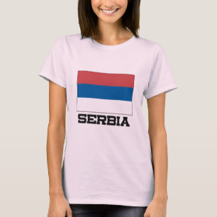 Camiseta Bandeira de Serbia
