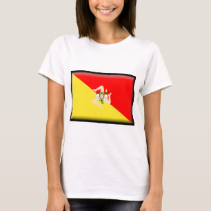 Camiseta Bandeira de Sicília (Italia)