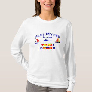 Camiseta Bandeira de sinal de Fort Myers FL