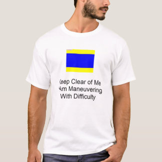 Camiseta bandeira de sinal náutico