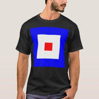 Camiseta Bandeira de Sinalização Marítima Internacional Whi