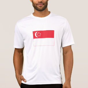 Camiseta Bandeira de Singapura