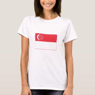 Camiseta Bandeira de Singapura