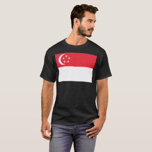 Camiseta Bandeira de Singapura