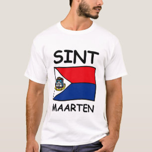 Camiseta bandeira de Sint Maarten