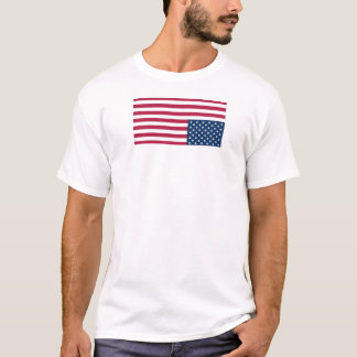 Camiseta bandeira de socorro virada para baixo