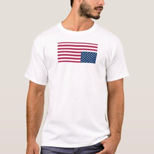 Camiseta bandeira de socorro virada para baixo (Frente)