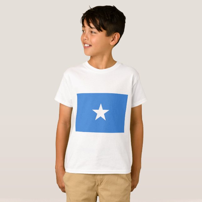 Camiseta Bandeira de Somália (Frente Completa)